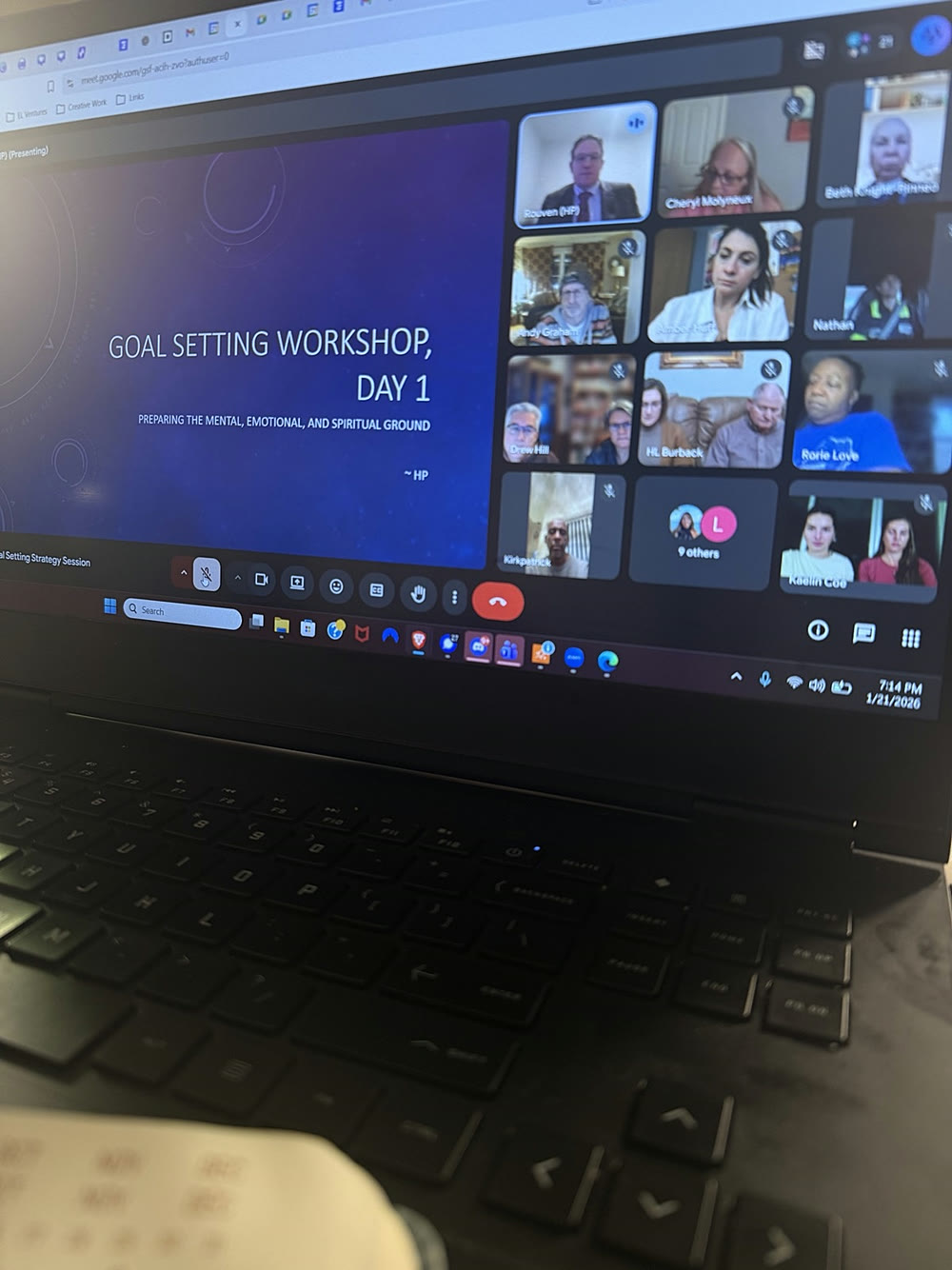 A Digital Asset Sisters goal-setting workshop with clients